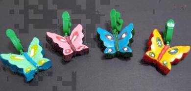 Butterfly Tablecloth/Curtain Clamps (New)