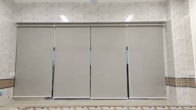 PASANG LANGSIR JENIS ROLL l roller blind install