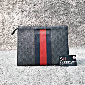 Gucci GG Supreme Monogram Logo Clutch