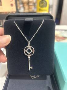 Tiffany Atlas Key with diamond necklace