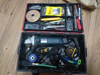 Hand tools box for let go with grinder set