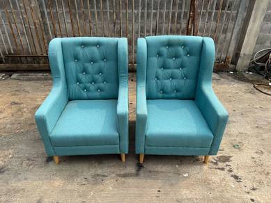 Wingchair Armchair Single Sofa Fabric Kerusi