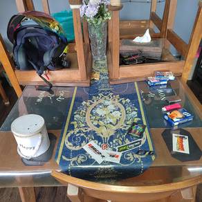 Set meja makan 6 kerusi