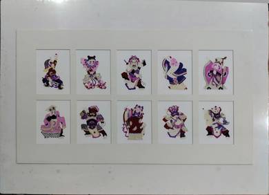 Traditional Figure Collage Collection Set of 10