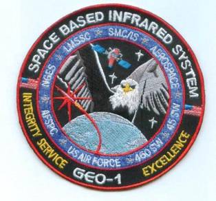 Space Based Infrared System SBIRS GEO-1 USAF Patch