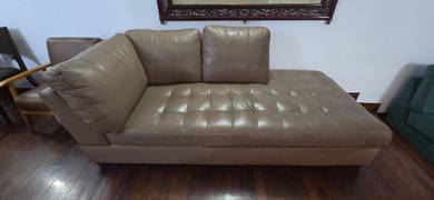 PreLoved Tufted Leather Sofa