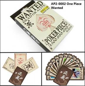 One Piece Anime Poker Card Wanted Luffy Kad Cute 2