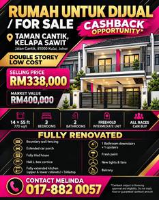 2-storey Terraced House For Sale in Kulai,JHR
