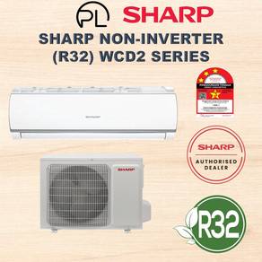 Sharp 1.0HP Non-Inverter Aircond + Installation