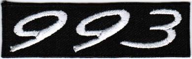 Porsche 993 BLACK Motor Automaker Car Patch