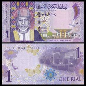 Oman 1 rial 2016 45th, p new unc Bn066