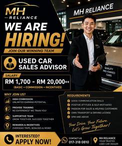 USED car SALES ADVISOR SALESMAN / SALESGIRL NEEDED