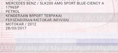 Mercedes Benz SLK200 200 BlueEFCY (CBU) in Klang, SGR
