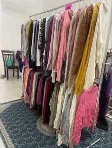 Rack Gantung Baju Double Layer Stainless Steel