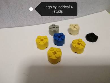 Vintage Lot Lego Blocks Cylindrical 4 Studs