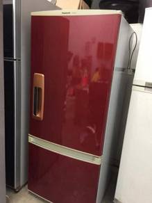 Red Fridge Refrigerator Panasonic Peti Sejuk Ais