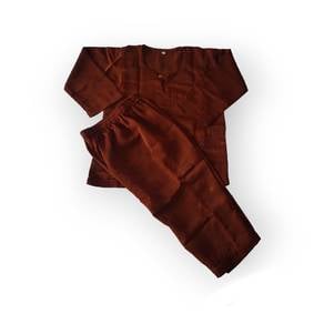 Baju melayu kids chocolate colour teluk belanga.