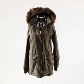 Tommy Hilfiger Army Green Hooded Parka