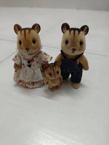 Sylvanian Families,Mulberry Raccoon family toys
