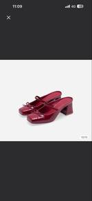 Christy Ng Polina Heeled Mules Burgundy