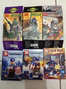 Block : Ninja/ Iron Man/ Captain America