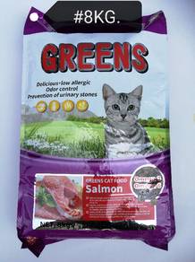 Greens Salmon Cat Food Makanan Kucing Ikan 8kg