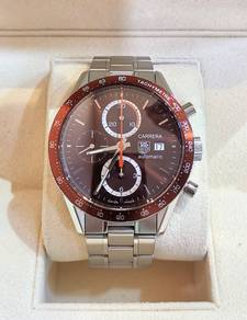 Pre-Owned TAG Heuer Carrera CV2013 Brown Bezel