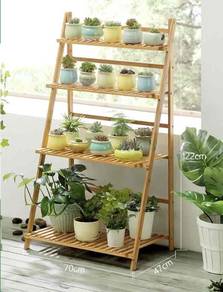Plant Flower Stand Foldable Pot Racks Rak Bunga