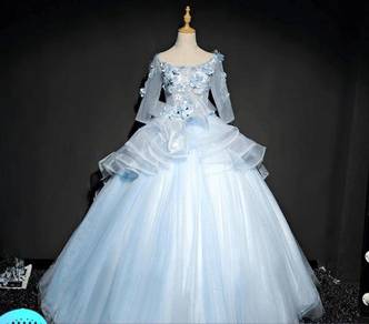 Blue wedding bridal ball prom dress gown RBMWD0053