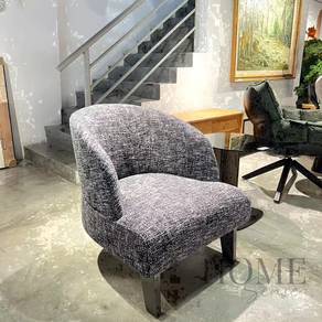 Noir Tweed Accent Sofa Chair