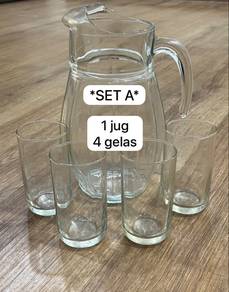 Set Gelas Kaca untuk di letgo!!