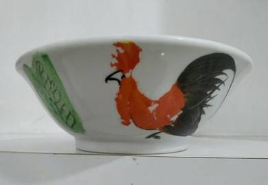 Vintage chicken Ceramic bowl