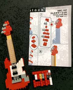 Nanoblock - Electric Guitar Red