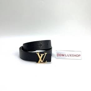 Preloved LV Black Iconic 30mm Reversible Belt