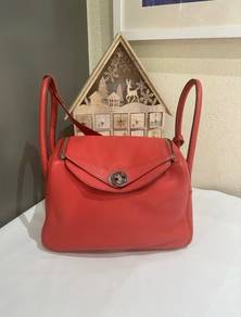 Hermes Lindy 26 Rouge Piment Bag Red Clemence (O)