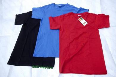 FRUIT OF THE LOOM - baju tshirt leher V (ASLI)