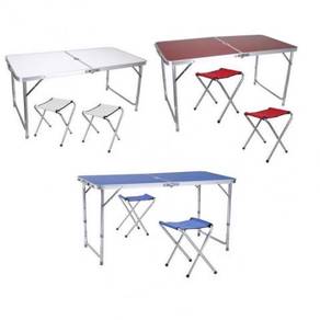 Meja lipat aluminium
