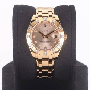 Pre Owned Undated Rolex Datejust Pearlmaster 34
