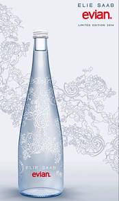 evian and Elie Saab 2014 LIMITED EDITION bottle