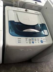Blue Washing Machine Toshiba Mesin Basuh Automatic