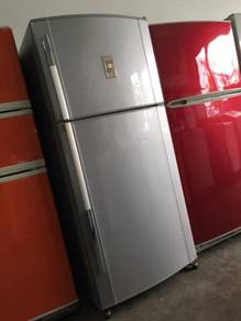 Silver Sharp Freezer Refrigerator Fridge Peti Ais