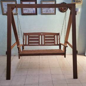 [NEW] MERANTI Outdoor Swing chair wooden buaian 