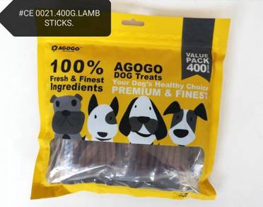 Agogo Dog Treat Lamb Stick 400gram Snack Anjing