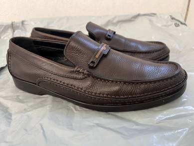 A.Testoni Italy Genuine Leather Slip On Shoes 8UK