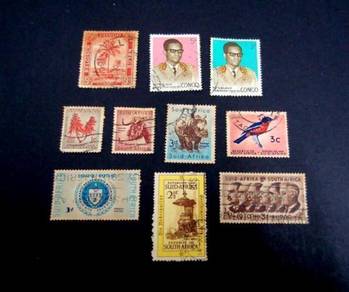 Vintage Stamps - Suid Afrika (Lot 10 Pieces)