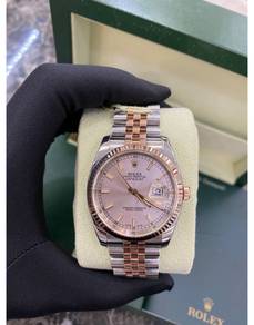 Rolex Oyster Perpetual Datejust Half 750 Rose Gold