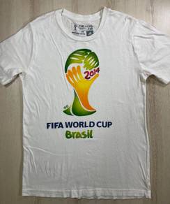 Adidas 2014 World Cup White Tee #BW Used