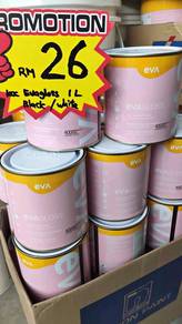 KCC EVAGLOSS Wood Metal WHITE BLACK 1L Kayu Besi