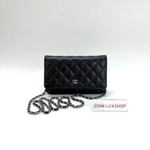 Preloved Chanel Black Caviar WOC SHW