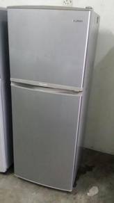 Silver 2 Doors Refrigerator Peti Ais Sejuk Fridge